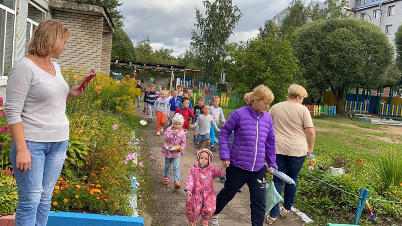 Тренировочная эвакуация в Ульяновском детском саду