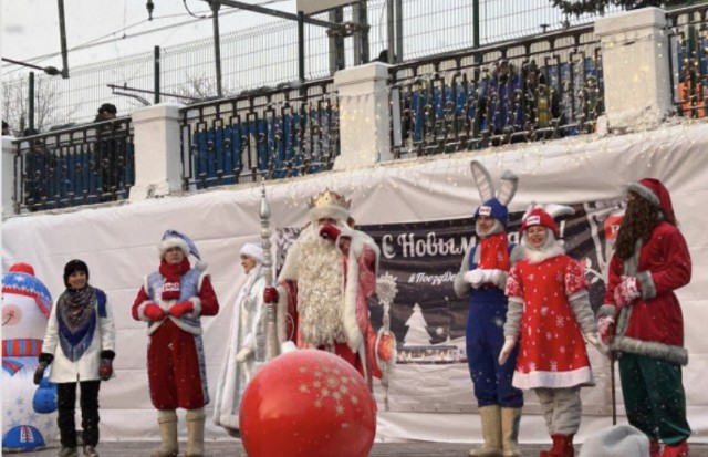 В Ленобласти встретили поезд Деда Мороза