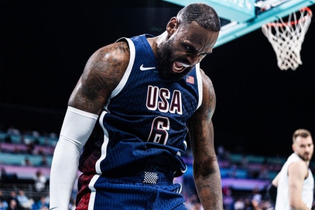 Олимпиада – 2024: баскетболисты сборной США разгромили Сербию «+26», Дюрант набрал 23 очка, Джеймс – 21